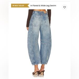 We the free barrel mid rise Jean.